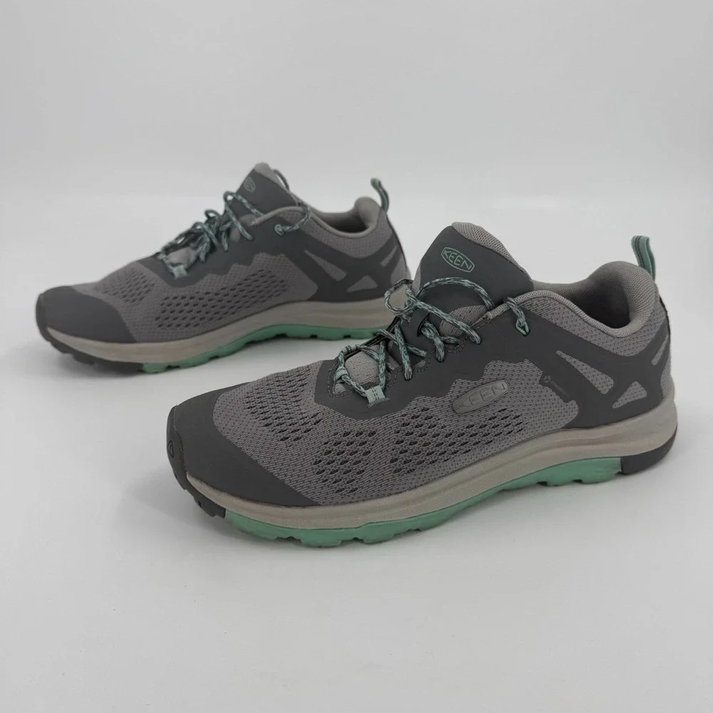Keen Terradora II Hiking Shoes Womens US 11 Steel Gray Ocean Wave Waterproof